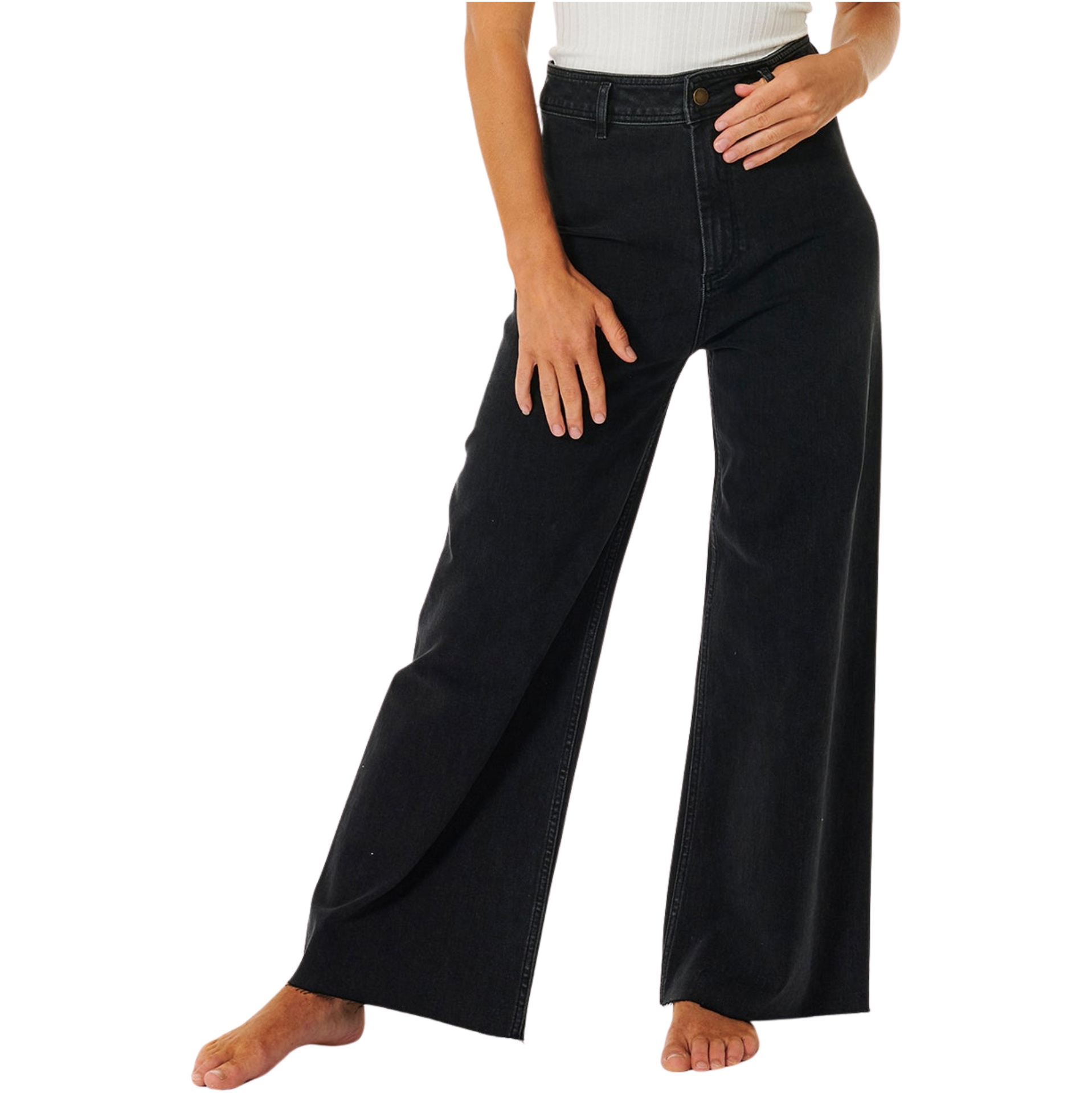2026 Rip Curl Womens Holiday Denim Jeans 01YWPA - Washed Black